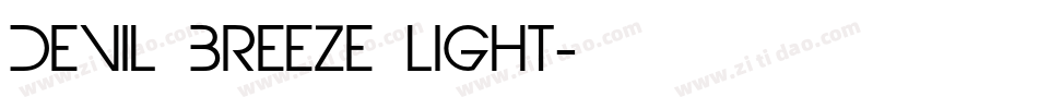 Devil Breeze Light字体转换